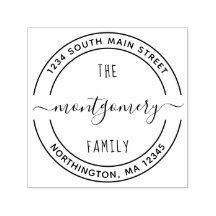 スクリプトファミリ名10ラウンドカスタム差出人住所