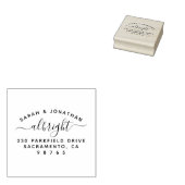 スクリプトファミリ署名結婚したカップルのアドレス ラバースタンプ (押印)