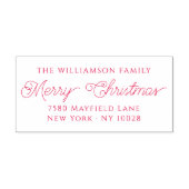 スクリプトファンシー |メリークリスマス |差出人住所 セルフインキングスタンプ (デザイン)