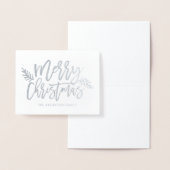 スクリプトフォイルメリークリスマスカード 箔カード (ディスプレー)
