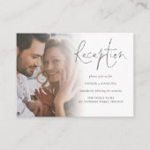 スクリプトフォトQRコード結婚披露宴 エンクロージャーカード (正面)