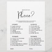 スクリプトフォンのブライダルシャワーゲーム (正面)