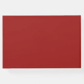 スクリプトフォント付きカスタムウェディングファンシーゲストブック ゲストブック (裏面)