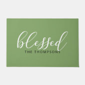 スクリプトフォント賛美名 ドアマット (正面)