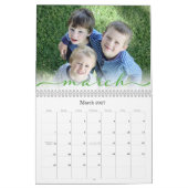 スクリプトフォント | 2026写真 カレンダー (3月 2027)