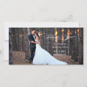 スクリプトフォーマル | お結婚礼フォトカード サンキューカード (正面)