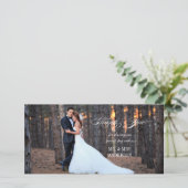 スクリプトフォーマル | お結婚礼フォトカード サンキューカード (スタンド正面)