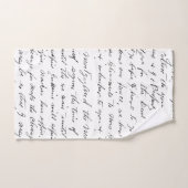 スクリプトフランスのスタイルバスタオルセット バスタオルセット (ハンドタオル)