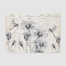 スクリプトフランスのワイルドフラワードラゴンフライのデカップクラフト