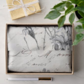 スクリプトフランスのワイルドフラワードラゴンフライの切り離し背 薄葉紙 (ギフト)