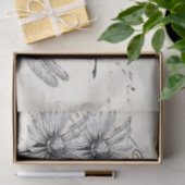 スクリプトフランスのワイルドフラワードラゴンフライ切り離しセット2 薄葉紙 (ギフト)