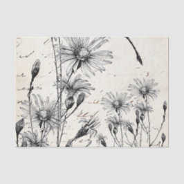 スクリプトフランスのワイルドフラワードラゴンフライ切り離しセット4 薄葉紙