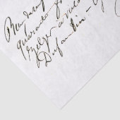 スクリプトフランスのヴィンテージのスタンプされた文字の切り離し 薄葉紙 (詳細)