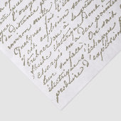 スクリプトフランスのヴィンテージの切り離し 薄葉紙 (詳細)