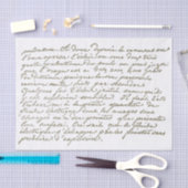 スクリプトフランスのヴィンテージの切り離し 薄葉紙 (クラフト)