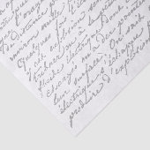 スクリプトフランスのヴィンテージグレーの切り離し 薄葉紙 (詳細)