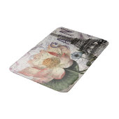 スクリプトフランスの植物学ロータスパリエッフェルタワー バスマット (アングル)