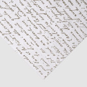 スクリプトフランスの金ゴールドヴィンテージ文字 薄葉紙 (詳細)