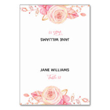 スクリプトフローラブライダルシャワー座席表