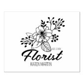 スクリプトフローリスト企業パッケージカスタム（大） ラバースタンプ (インプリント)