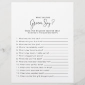 スクリプトブライダルシャワー新郎は何と言った (正面)