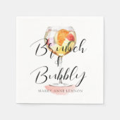 スクリプトブライダルブランチカクテルナプキンズ スタンダードカクテルナプキン (正面)