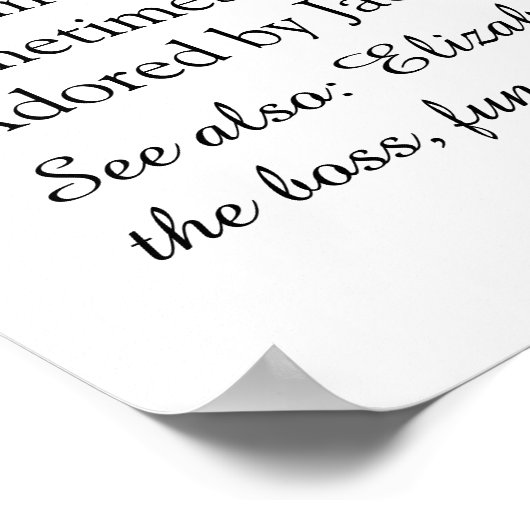 スクリプトブライド定義ブライダルシャワー記号 ポスター (角)