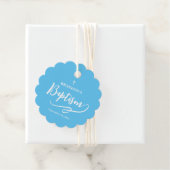 スクリプトブルーボーイバプテスマメッセージカード フェイバータグ (インサイチュ)