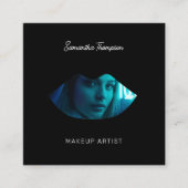 スクリプトプロフェッショナルメイクアップアーティスト2 Photo Lips スクエア名刺 (正面)