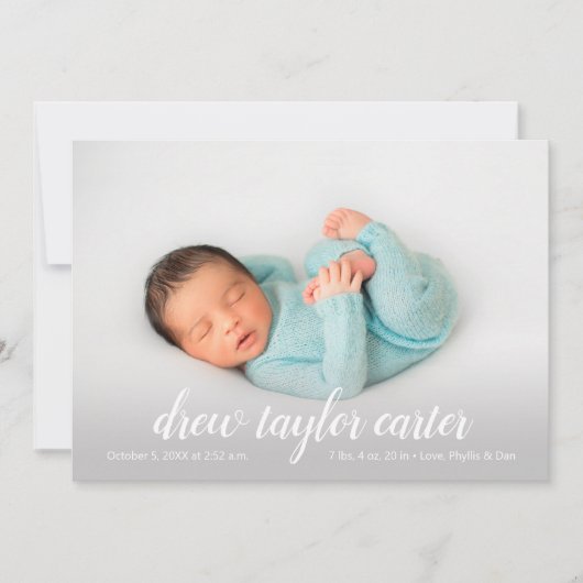 スクリプトベビーの写真の生誕発表 (正面)