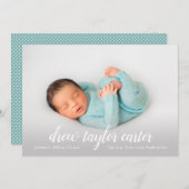 スクリプトベビーの写真の生誕発表 (正面/裏面)