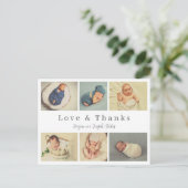 スクリプトベビーサンキューカード、愛と感謝してい ポストカード (スタンド正面)