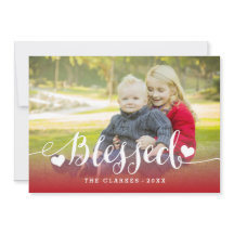 スクリプトホリデー恵み |ホリデーフォトカード