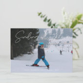 スクリプトホワイトオーバーレイ送信ラブフォトバレンタイン シーズンカード (スタンド正面)