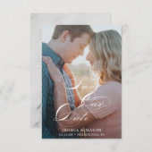 スクリプトホワイト日付カードの保存 – 日付の保存 出欠カード (正面/裏面)