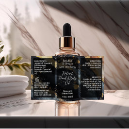 スクリプトボトルラベル4ozまたは油スポイト製品 長方形シール