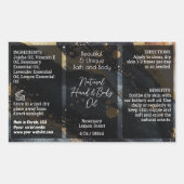 スクリプトボトルラベル4ozまたは油スポイト製品 長方形シール (正面)