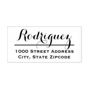 スクリプトミニマルの姓差出人住所 ラバースタンプ