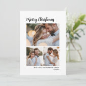 スクリプトミニマルボタニカル3写真数々のクリスマス シーズンカード (スタンド正面)