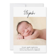 スクリプトミニマル名の写真の誕生のお知らせ