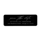 スクリプトミニマル日付の保存差出人住所 ラベル (正面)