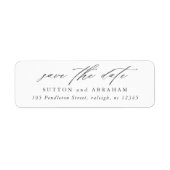 スクリプトミニマル日付の保存差出人住所 ラベル (正面)