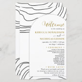 スクリプトミニマル結婚式 プログラム (正面/裏面)