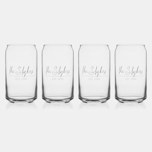 スクリプトミニマル | ガラス缶 (正面)