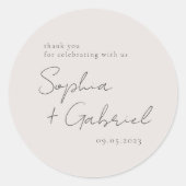 スクリプトミニマル ラウンドシール (正面)