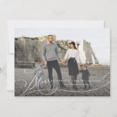 スクリプトメリーによるフルブリードホリデーフォトカード シーズンカード (正面)