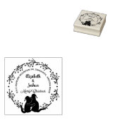 スクリプトメリークリスマスキャット差出人住所 ラバースタンプ (押印)