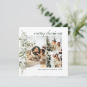 スクリプトメリークリスマスベリーフォトホリデーカード シーズンカード (スタンド正面)