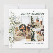 スクリプトメリークリスマスベリーフォトホリデーカード シーズンカード (正面)