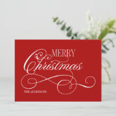 スクリプトメリークリスマスホリデーカード シーズンカード (スタンド正面)